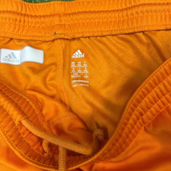 Tennessee Vols Orange Adidas Track Pants 3 Stripe ZIP LEG VINTAGE Size 3XL - Picture 7 of 7